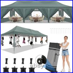 10x30FT Pop Up Canopy Wedding Commercial Heavy Duty Party Tent Gazebo Sidewalls