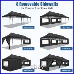 10x30FT Pop Up Canopy Wedding Commercial Heavy Duty Party Tent Gazebo Sidewalls