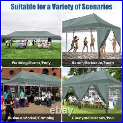 10x30FT Pop Up Canopy Wedding Commercial Heavy Duty Party Tent Gazebo Sidewalls