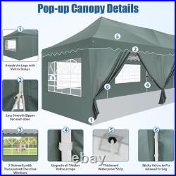 10x30FT Pop Up Canopy Wedding Commercial Heavy Duty Party Tent Gazebo Sidewalls