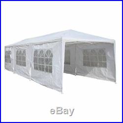 10x30Ft Heavy Duty Commercial Gazebo Canopy Car Shelter Camping Party Tent White