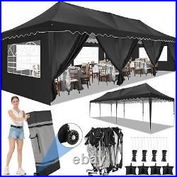 10x30Ft Pop Up Canopy Party Wedding Tent Heavy Duty Outdoor Gazebo&8 Sidewalls