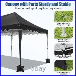 10x30Ft Pop Up Canopy Party Wedding Tent Heavy Duty Outdoor Gazebo&8 Sidewalls