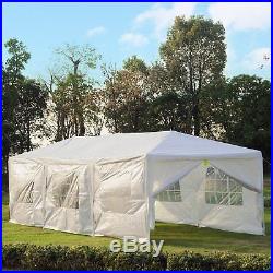 10x30ft Gazebo Canopy Outdoor Event Shelter Portable Garden White