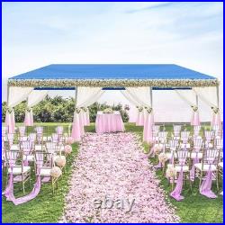 10x30ft Outdoor Party Tent Waterproof PE Canopy 8 Removable Sidewalls