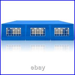10x30ft Outdoor Party Tent Waterproof PE Canopy 8 Removable Sidewalls