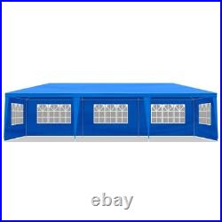10x30ft Outdoor Party Tent Waterproof PE Canopy 8 Removable Sidewalls