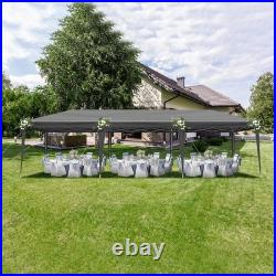 10x30ft Outdoor Pop Up Canopy, Portable Instant Canopy Tent, Sadbag, on Wheel