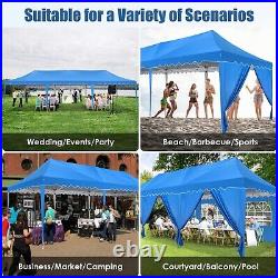 10x30ft Party Tent Pop Up Canopy Outdoor Heavy Duty Waterproof Wedding Gazebo