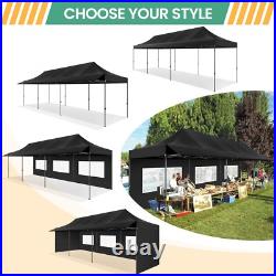 10x30ft Pop up Heavy Duty Canopy Tent Commercial Outdoor Gazebo with Awning ^USA