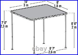 10x6 Solano Gazebo Canopy Tan cover