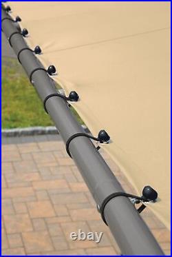 10x6 Solano Gazebo Canopy Tan cover