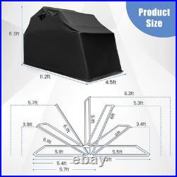11.2' x 4.5' x 6.3' Waterproof Motorbike Storage Tent Outdoor Motorcycle Shelter