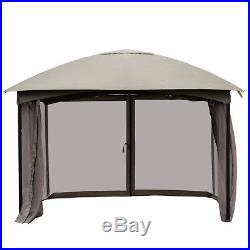 11.5FT Patio Gazebo Canopy Tent Wedding Party Shelter Awning Mosquito Netting