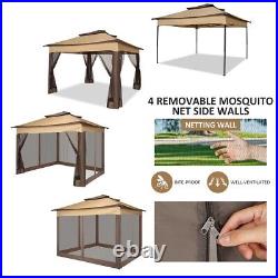 11'x 11' Canopy Pop-Up Gazebo Tent Shelter WithMosquito Netting Outdoor Patio NEW
