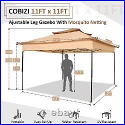 11'x 11' Canopy Pop-Up Gazebo Tent Shelter WithMosquito Netting Outdoor Patio U. S