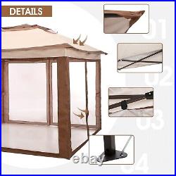 11'x11' Pop-Up Outdoor Portable Instant Gazebo Canopy Tent with Mosquito Netting