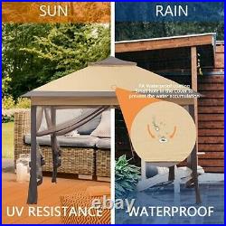 11'x11' Pop-Up Portable Gazebo Canopy Tent Patio, Garden, Outdoor Steel Shelter