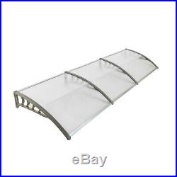 118 x 39'' Window Awning Outdoor Polycarbonate Front Door Patio Cover Canopy