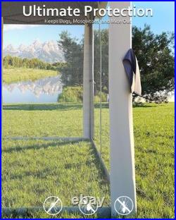 11x11 Pop Up Canopy Tent, Mosquito Net, Waterproof & UV Resistant Outdoor Gazebo