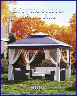 11x11 Pop Up Canopy Tent, Mosquito Net, Waterproof & UV Resistant Outdoor Gazebo