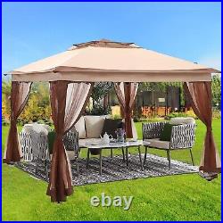 11x11'Pop Up Outdoor Gazebo Canopy Party Wedding Tent Shelter withMosquito Netting