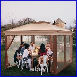 11x11'Pop Up Outdoor Gazebo Canopy Party Wedding Tent Shelter withMosquito Netting