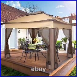 11x11FT Folding Pop-Up Gazebo withMosquito Netting Outdoor Instant Shelter Canopy