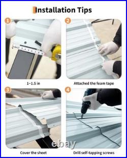 12×13/12×20/12×26 ft Vehicle-Shelter-Equipment Metal Carport, Heavy-Duty Reinfor