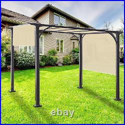 12' FT Waterproof Straight Side Hemmed Sun Shade Sail Canopy Awning Patio Cover
