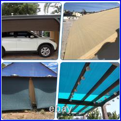 12' Fabric Roll Fence Screen Shade Cloth Garden Awning Shelter Cover Beige