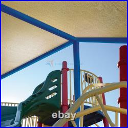 12' Fabric Roll Fence Screen Shade Cloth Garden Awning Shelter Cover Beige