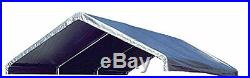 12 X 20 Heavy Duty 12mil Valance Replacement Canopy Tarp Carport Cover -Silver