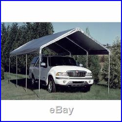 12 X 20 Heavy Duty 12mil Valance Replacement Canopy Tarp Carport Cover -Silver