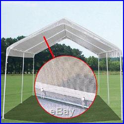 12 X 20 Heavy Duty 14mil Valance Replacement Canopy Tarp Carport Cover Clear