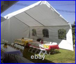 12 X 30 HD Valance Canopy Enclosure Carport Cover With Windows No Frame -White