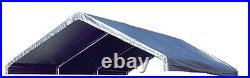 12 X 30 Heavy Duty 12 mil Valance Replacement Canopy Tarp Carport Cover -Silver