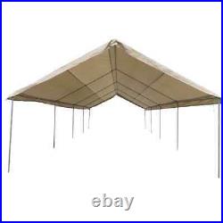 12 X 30 Heavy Duty 12mil Valance Replacement Canopy Tarp Carport Cover -White