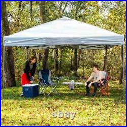12' x 12' Instant Straight Leg Canopy Tent Outdoor Camping Shade Gray EASY SETUP