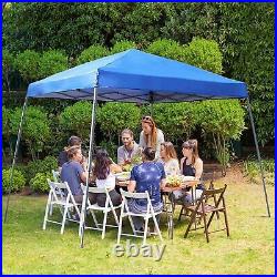 12' x 12' Sun Shade Canopy Tent Outdoor Slant Leg Pop-up Canopy for Patio Garden