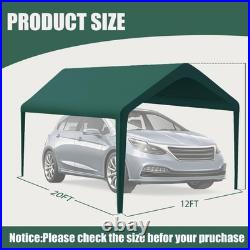 12 x 20 Carport Replacement Canopy Cover Waterproof UV Protection Tarp Green