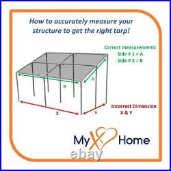 12 x 20 Clear 14 Mil Heavy Duty Tarp / Canopy by MyXOHome