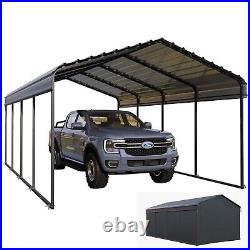 12 x 20 ft Outdoor Carport Heavy Duty Gazebo Garage Car Shelter Shade withSidewall