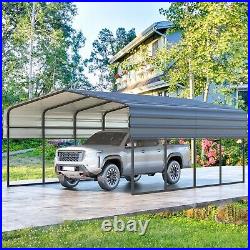 12 x 20 ft Outdoor Carport Heavy Duty Gazebo Garage Car Shelter Shade withSidewall