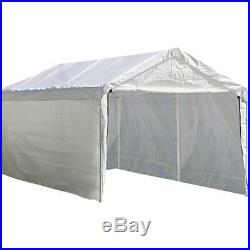12 x 20 in Enclosure Kit Garage Canopy Outdoor Car Port Shelter Awning White