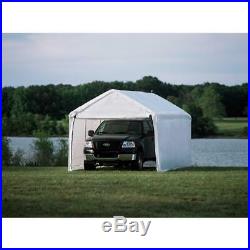 12 x 20 in Enclosure Kit Garage Canopy Outdoor Car Port Shelter Awning White