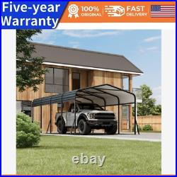 12 x 20FT Metal Carport WithGalvanized Steel Roof for Tractors Trucks Cars Boats