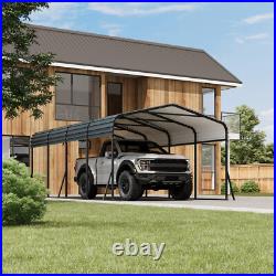 12 x 20FT Metal Carport WithGalvanized Steel Roof for Tractors Trucks Cars Boats