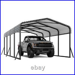 12 x 20FT Metal Carport WithGalvanized Steel Roof for Tractors Trucks Cars Boats
