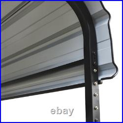 12 x 25 ft Outdoor Carport Metal Carport Canopy Heavy Duty Carport with Sidewall